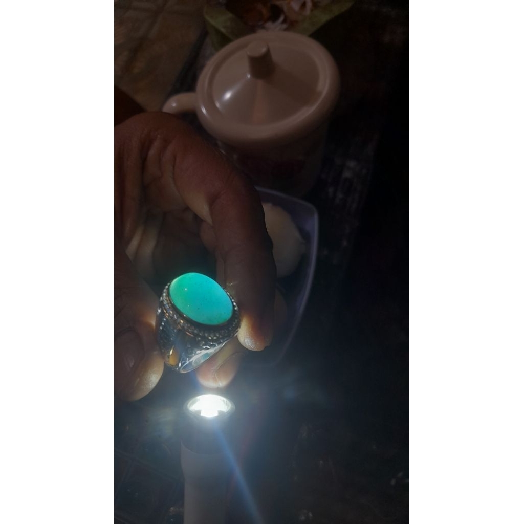 Batu Bacan Selasih Ring Perak
