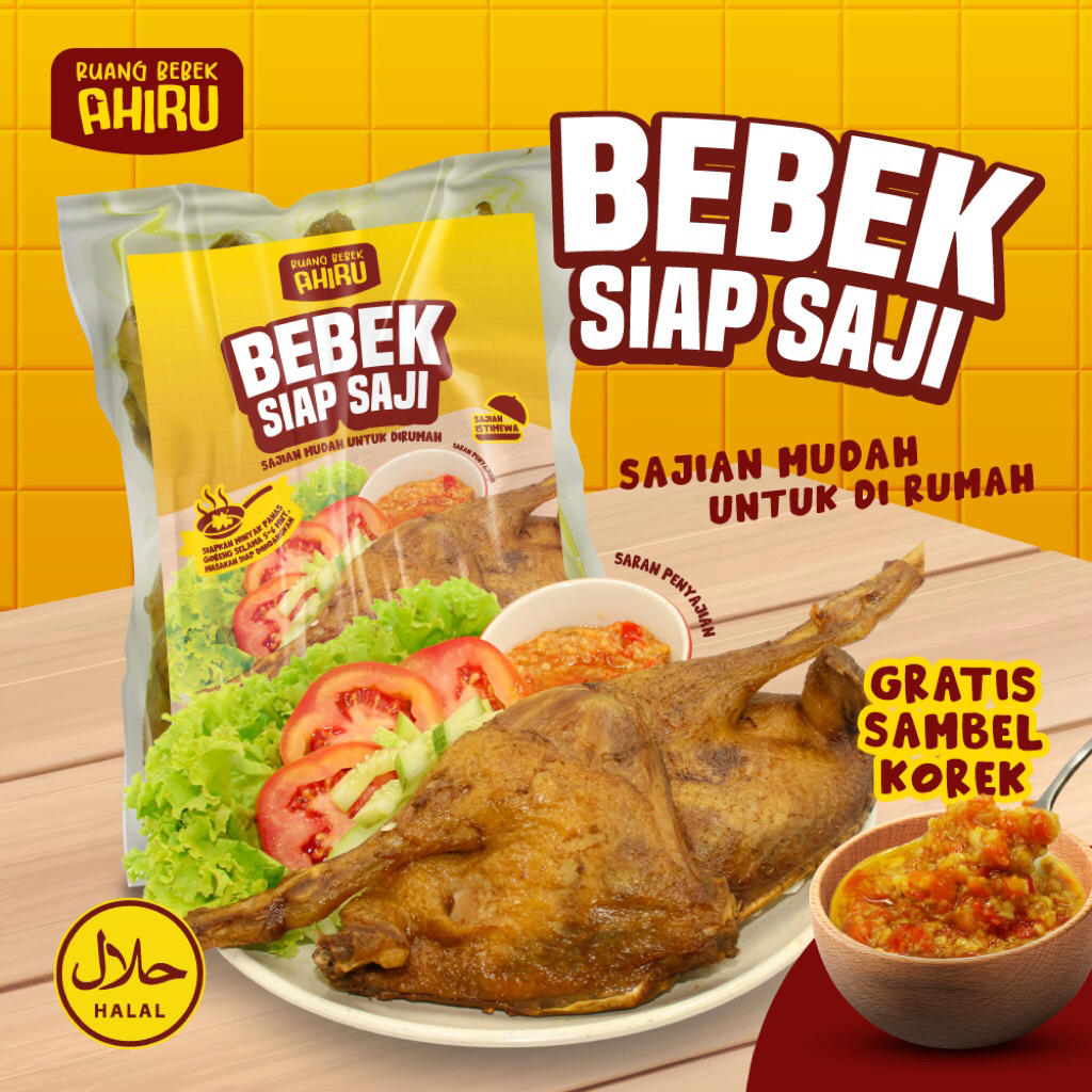 

Ahiru Bebek Ungkep Siap Goreng – Bebek Frozen Siap Masak | Bebek Goreng Rumahan | Frozen Food Bebek Enak Praktis