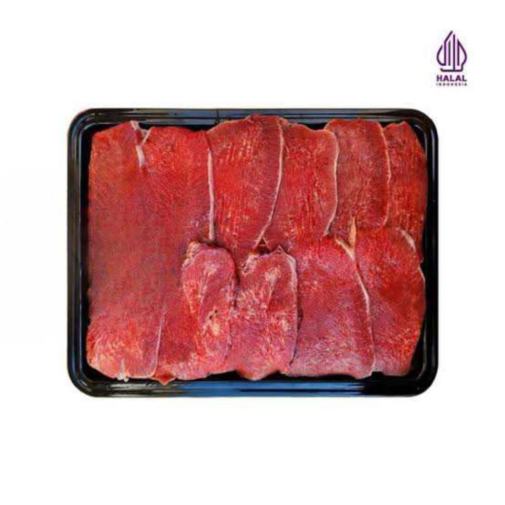 

Slice Lidah Sapi 250gr Gyutan Frozen - Daging Kilat