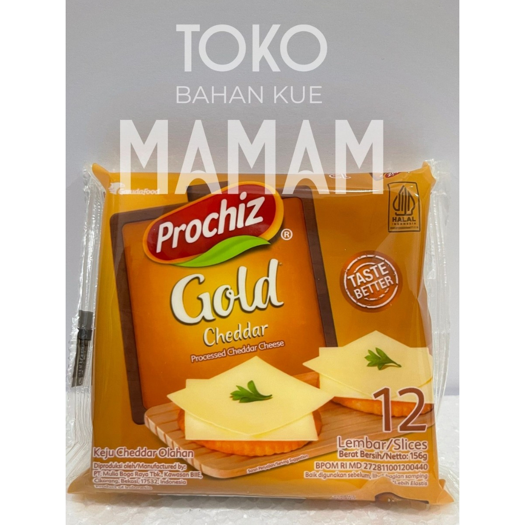 

Prochiz Gold Slice 156gr – Keju Slice Cheddar untuk Sandwich, Pizza & Olahan Kue
