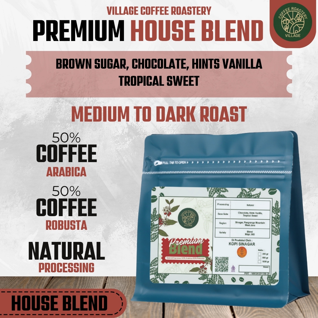 

Kopi Premium House Blend Village Coffee Roastery