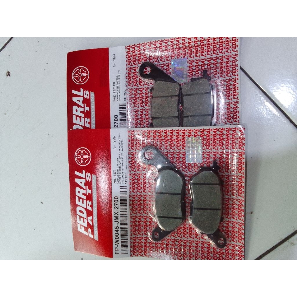 kampas rem depan+belakang N MAX Federal Part original.