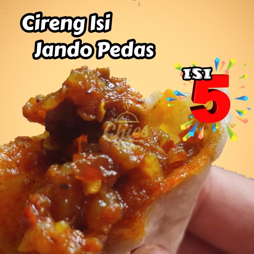 

5 pcs Cireng Isi Jando Sapi Bumbu Pedas