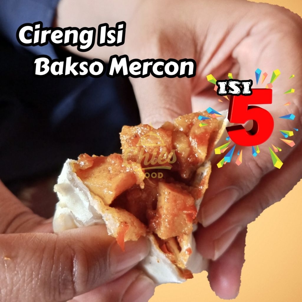 

5 pcs Cireng Isi Bakso Merecon Bumbu Pedas
