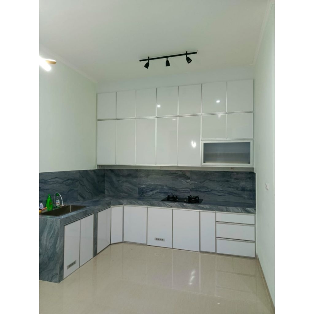 KICHEN SET ALUMINIUM ACP PUTIH/ KICHEN SET PREMIUM