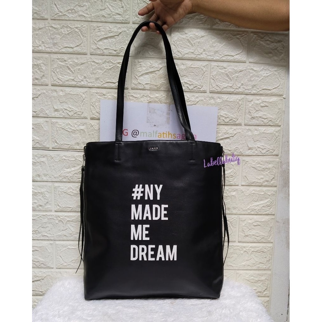 DKNY Tas Wanita Tote Bag Kulit