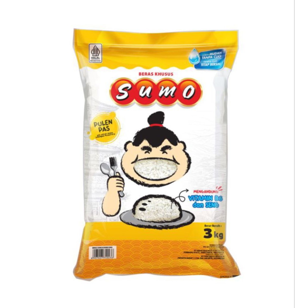 

SUMO Kemasan Kuning Beras Premium 3Kg
