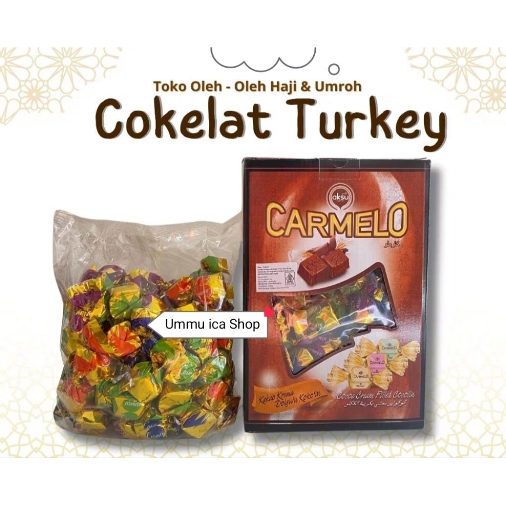 

Coklat Turki Carmelo / Coklat turki mix / oleh oleh Umroh