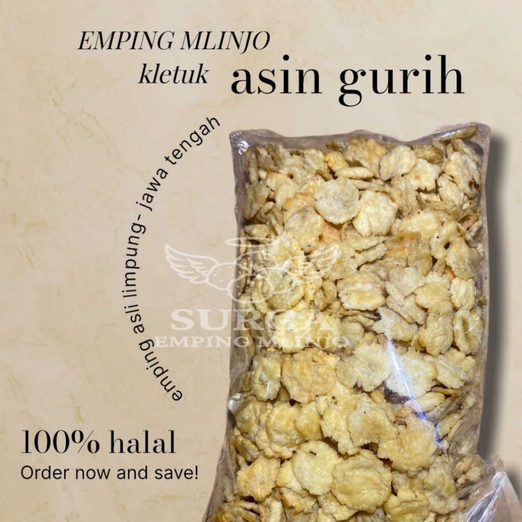 

kripik Emping Mlinjo AsinGurih /500g