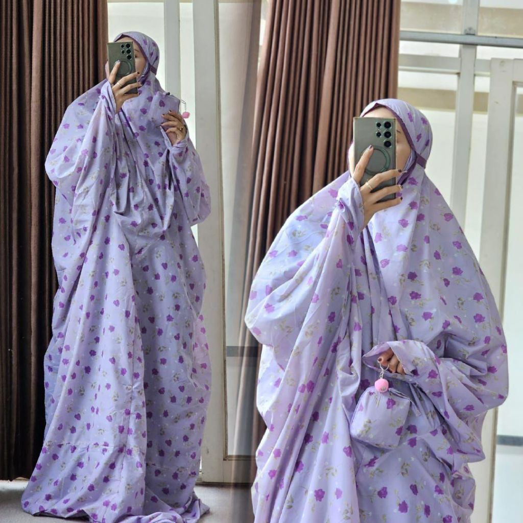 MUKENAH TRAVEL PARASUT MOTIF