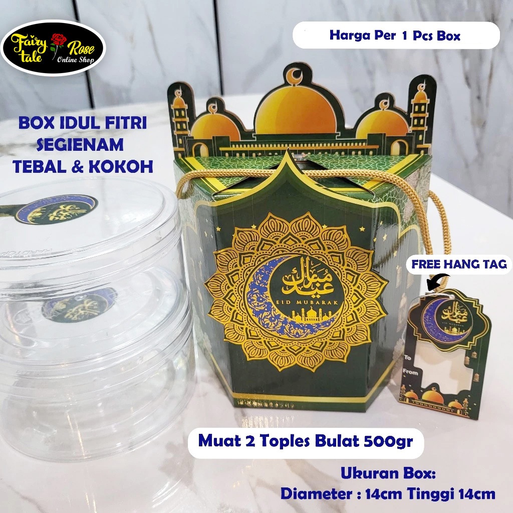 

Box Segienam Idul Fitri - Hampers Lebaran Muat 2 Toples 500gr