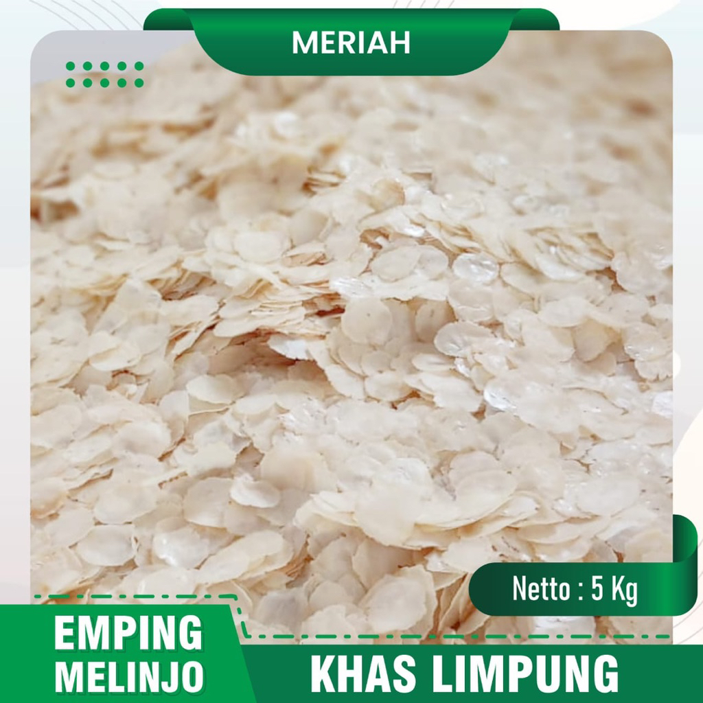 

Emping paket 5 kg packing 1 kg an melinjo khas Limpung Jawa tengah