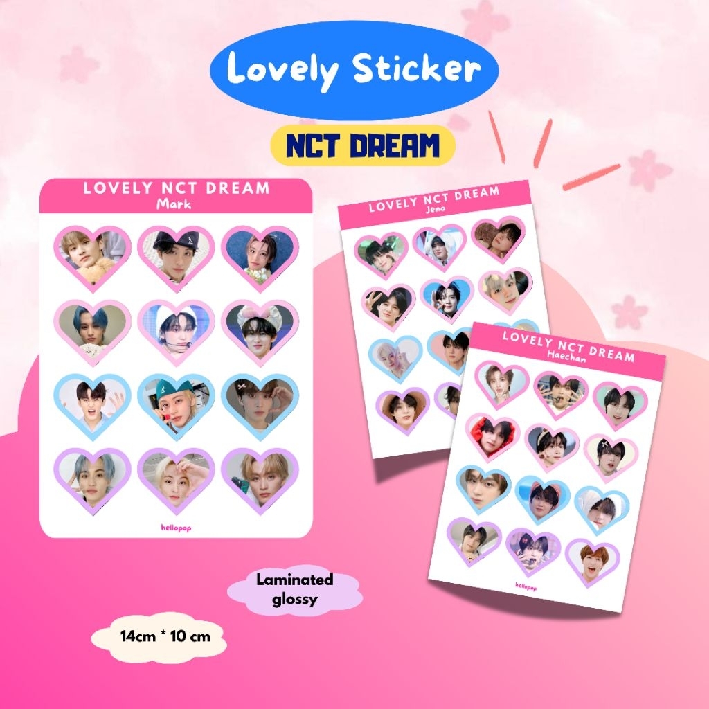 

STICKER LOVELY NCT DREAM glossy no cutting