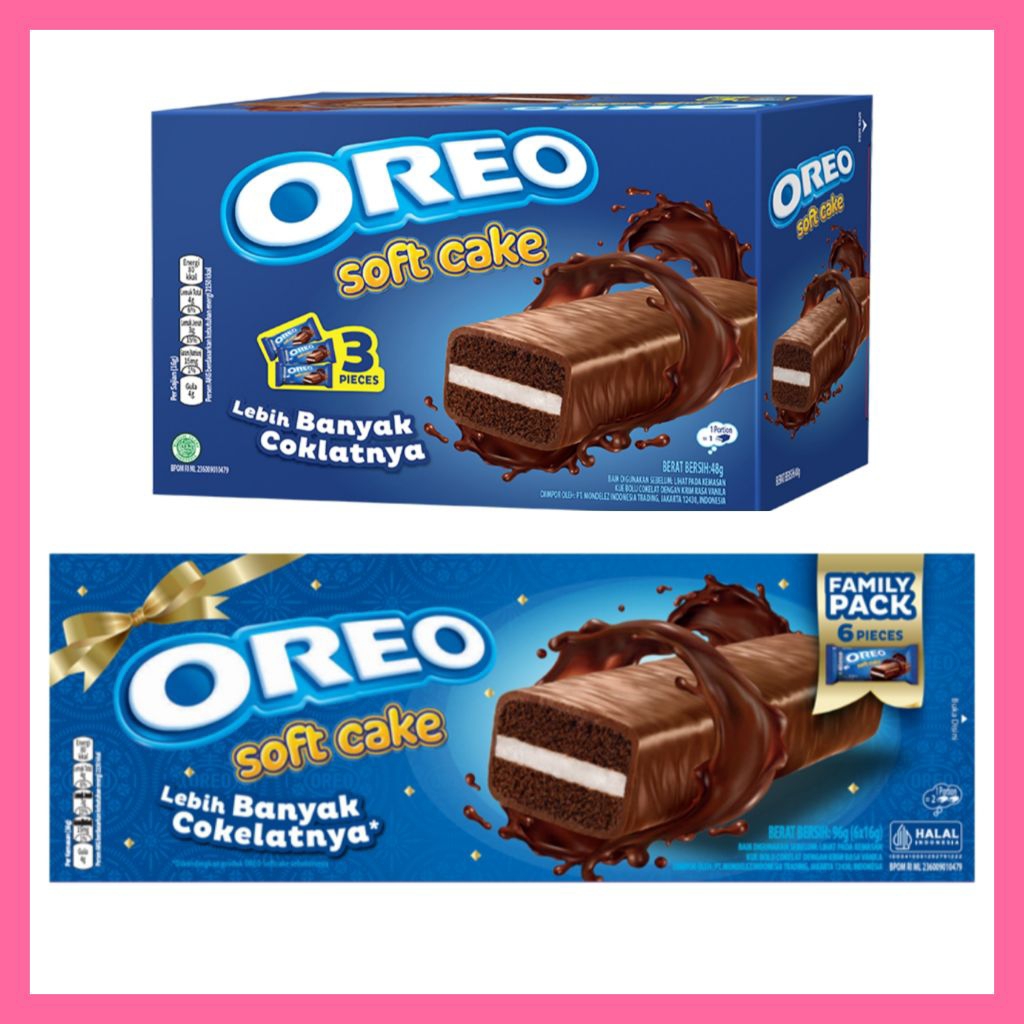 

oreo bolu coklat soft cake kue isi 3 dan 6