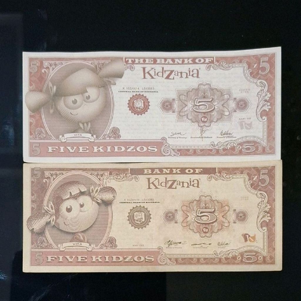 Uang Fantasi Duniak anak-anak, 5 Kidzo dari kidzania (bank of kidzania)