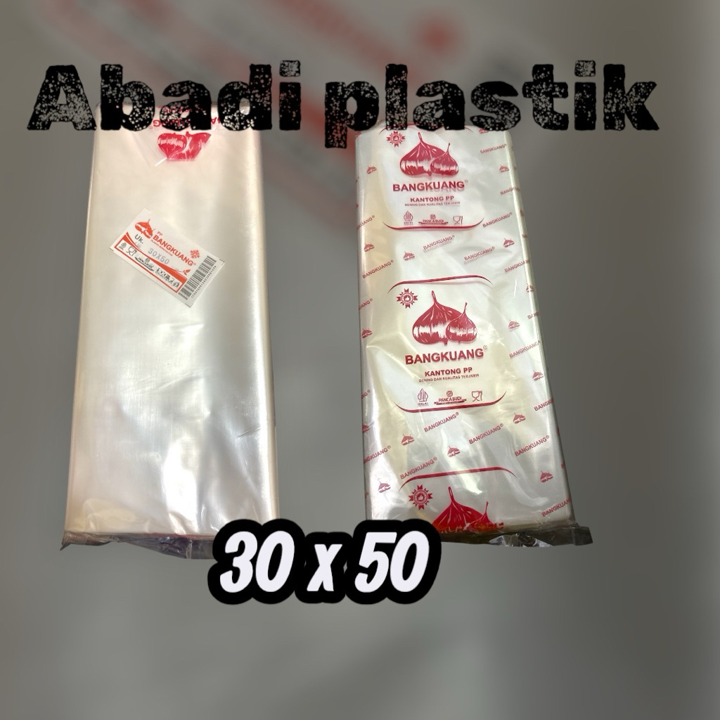 PP BANGKWANG 30x50/PLASTIK LONDRY/PP BENING 30x50 @1 KG