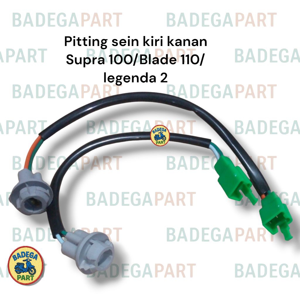pitting kabel socket sein kiri kanan bagian lampu depan Honda SUPRA 100/BLADE 110/LEGENDA 2 sein kir