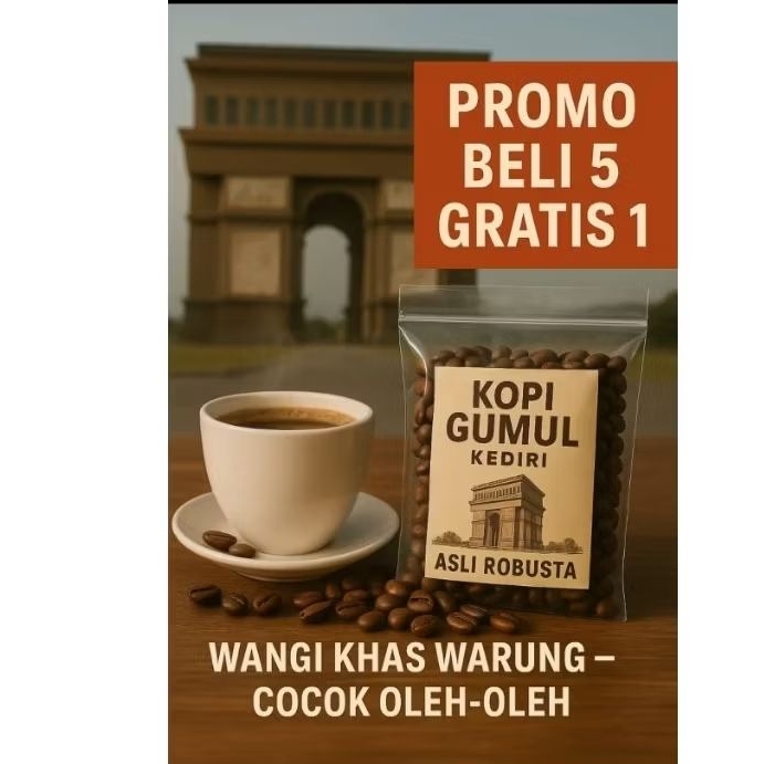 

Kopi Herbal Robusta Sangrai Ringan 1000gr – BELI 5 GRATIS 1