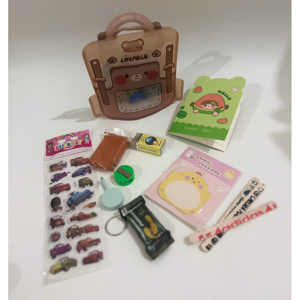 

Bingkisan Anak/Paket Alat Tulis-Mainan/ Bingkisan Ulang Tahun/Hadiah Anak/Mini Gift Anak/ Mini Hampers Anak