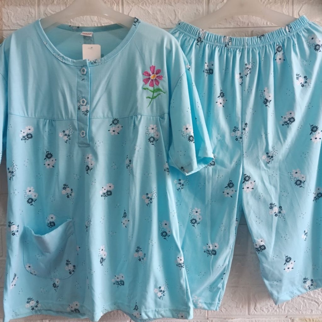 OBRAL SETELAN  CELANA BAHAN KAOS MERK BENOVA#RANDOM MOTIF#