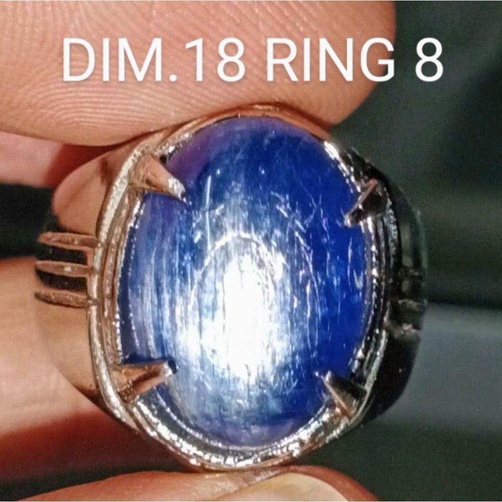 NATURAL BLUE KYANITE CAT EYE JUMBO MANTAP HQ