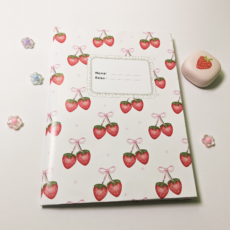 

SAMPUL BUKU A5/B5 - SAMPUL BUKU AESTHETIC LUCU SAMPUL BUKU COQUETTE