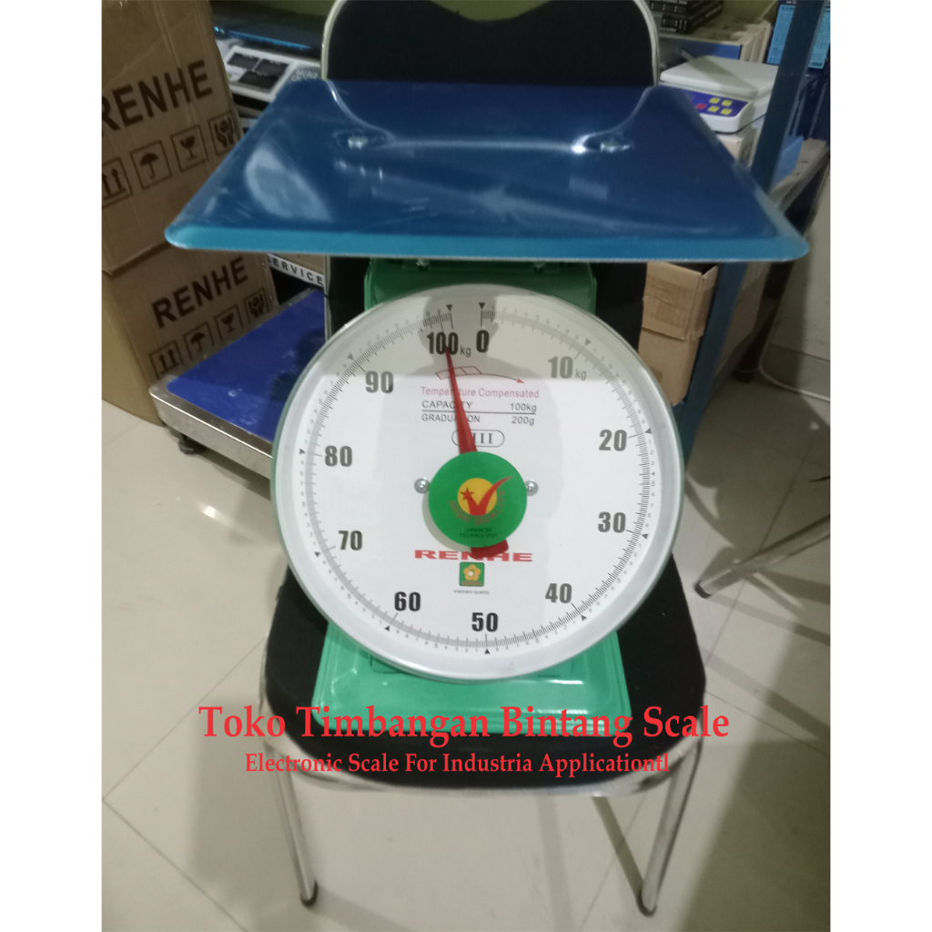 TIMBANGAN JARUM VETNAM 100KG RENHE / Timbangan Duduk 100kg & 60kg Ori