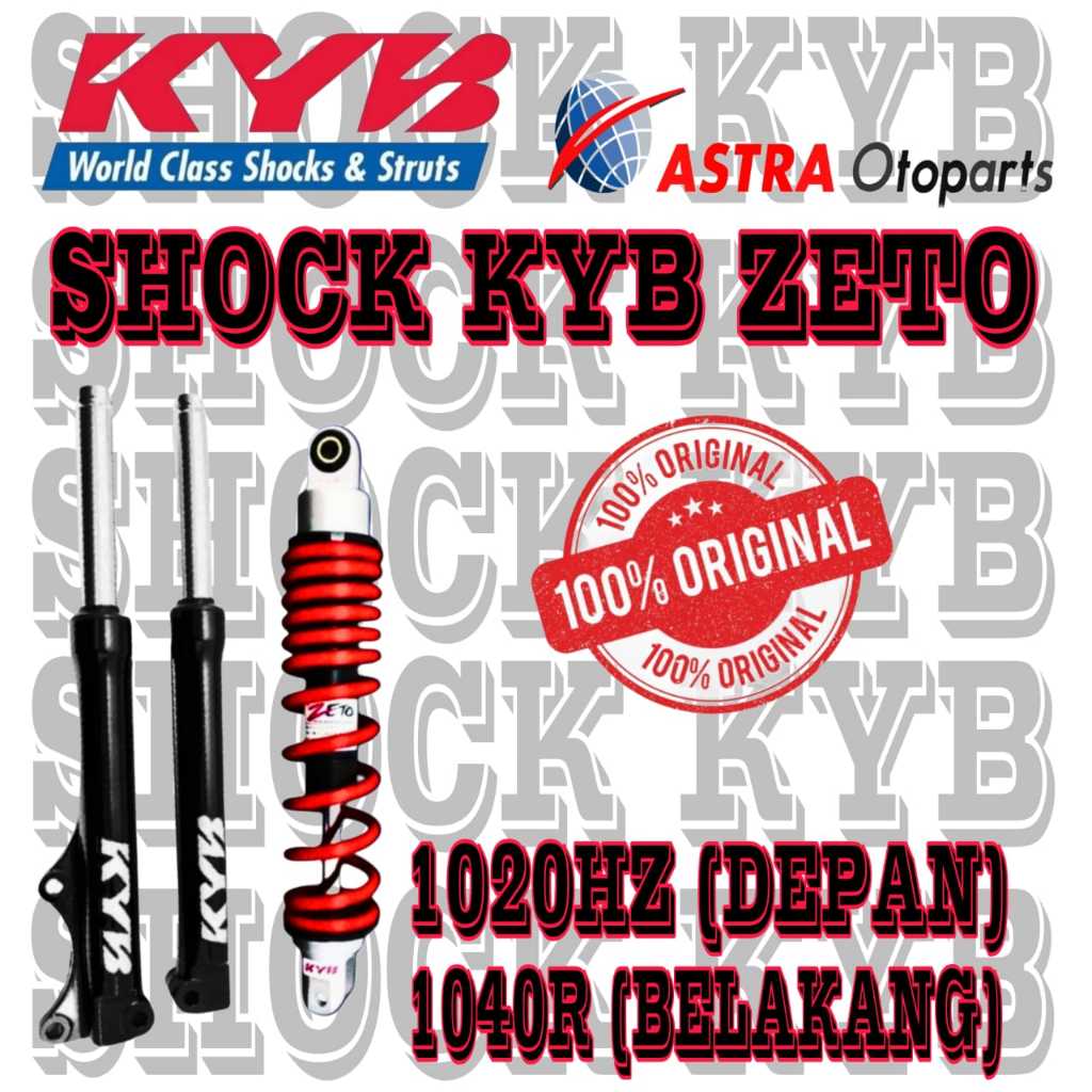 SHOCK DEPAN BELAKANG MOTOR MIO SMILE MIO SOUL MIO SPORTY FINO SPORTY MIO M3 MIO J SHOCK KYB ZETO ORI