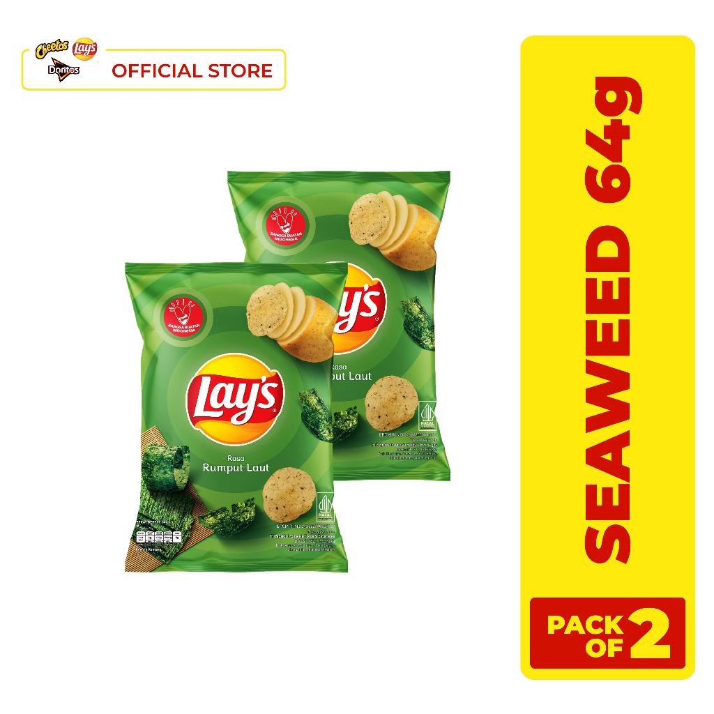 

Lay's Seaweed Potato Chips 64gr - Pack of 2