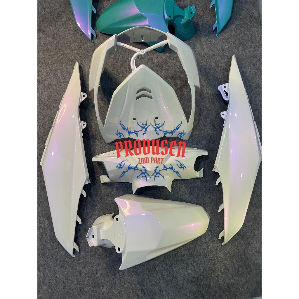 full body halus honda beat fi warna putih lembayung