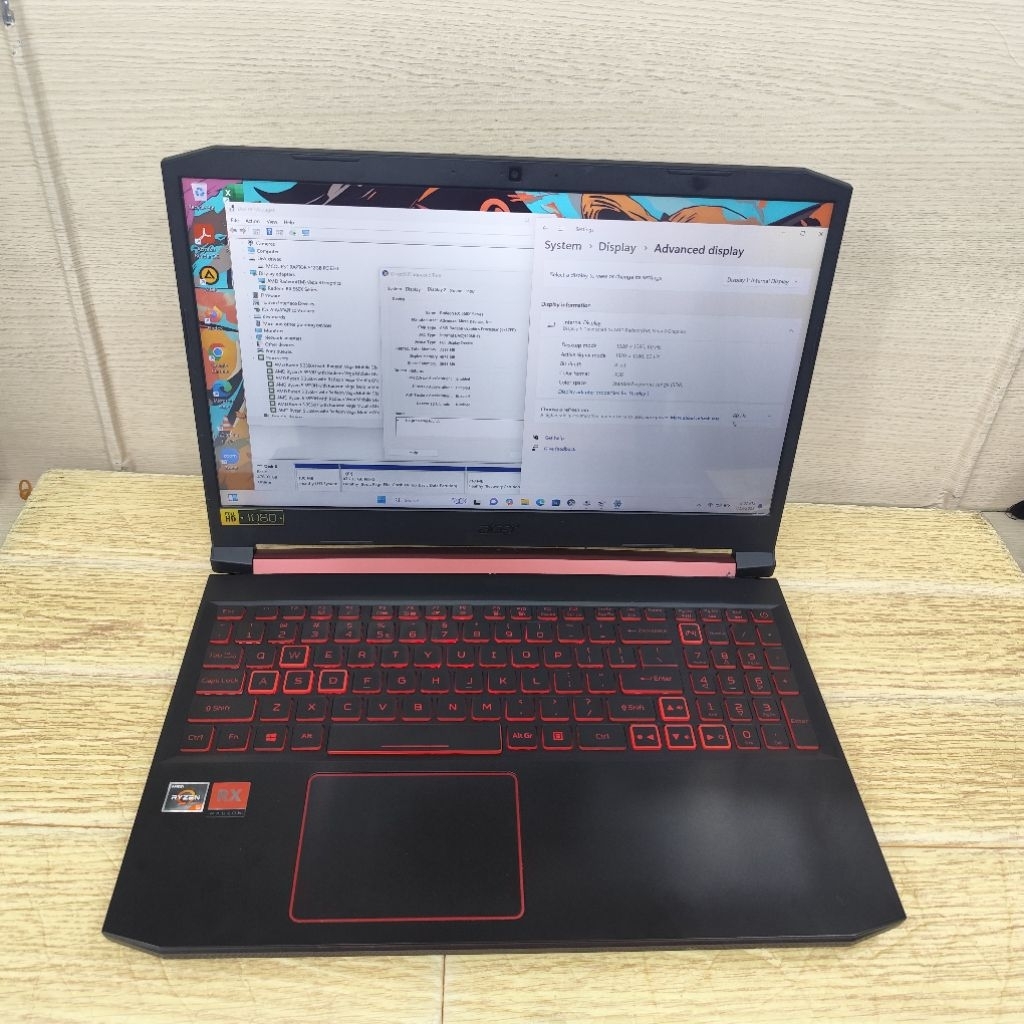 Laptop Second Acer Nitro 5 An515-43 Amd Ryzen 5 3550h Ram 8gb Ssd 512gb Rx 560x