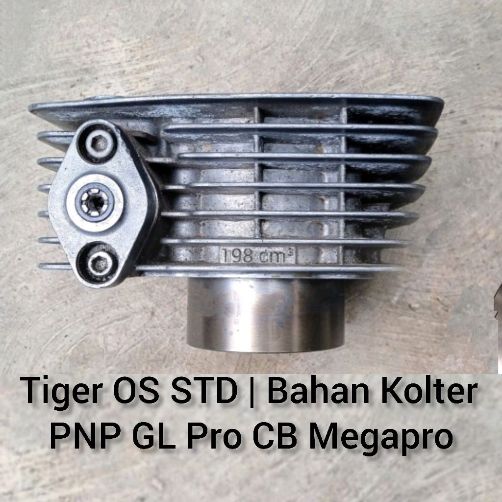 Original Blok Boring Tiger 196 cm³ OS STD JAPAN Ori Second Sudah Custom PNP GL Pro CB GL 100 125 Neo