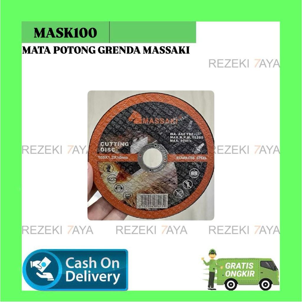 BATU GERINDA POTONG / BATU GRENDA POTONG TIPIS MASSAKI 1 PCS