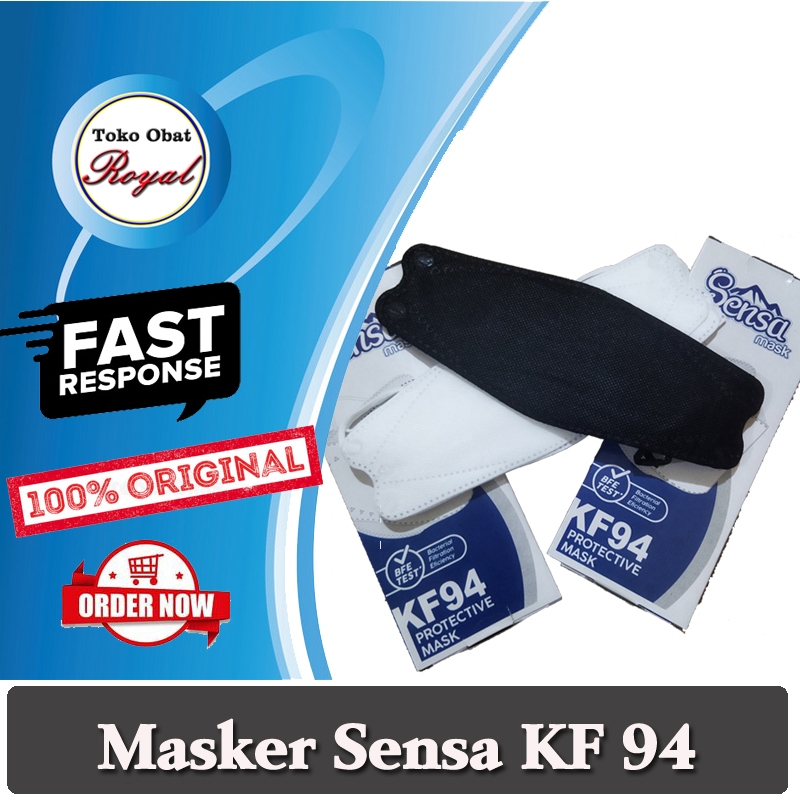 Masker Medis Sensa KF94 Earloop 3D 4 Ply Mask BFE 94%