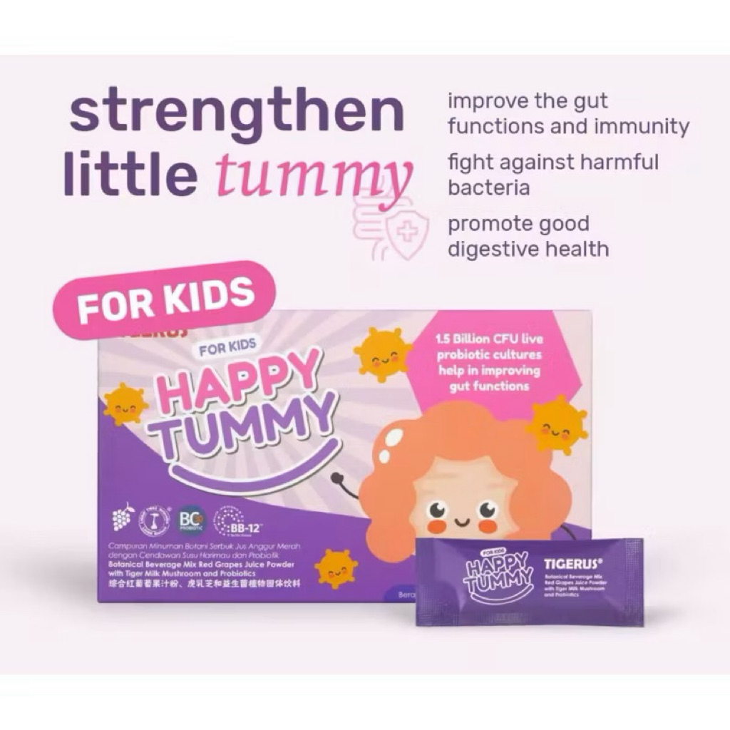 TIGERUS - HAPPY TUMMY PROBIOTIC  - MALAYSIA - TIGGY