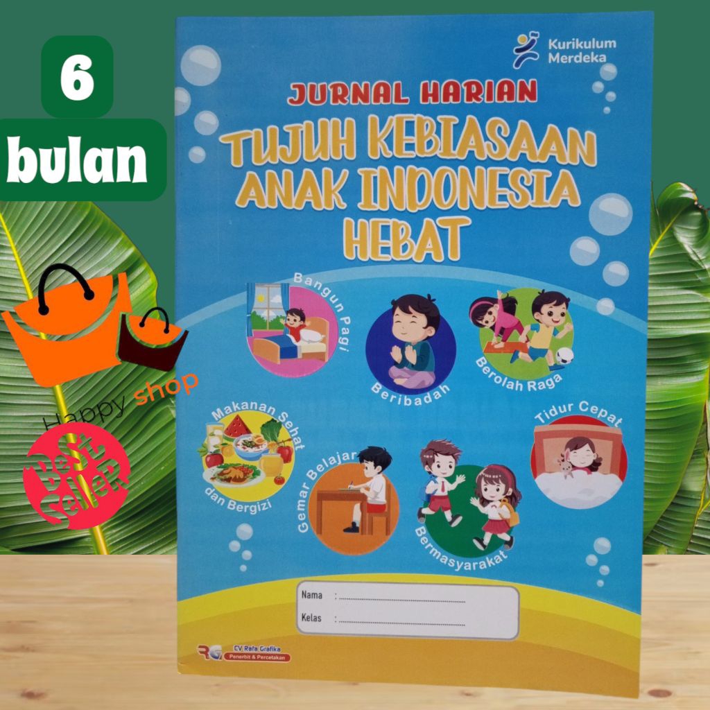Jurnal harian 7 kebiasaan anak Indonesia hebat - CV Rafa grafika