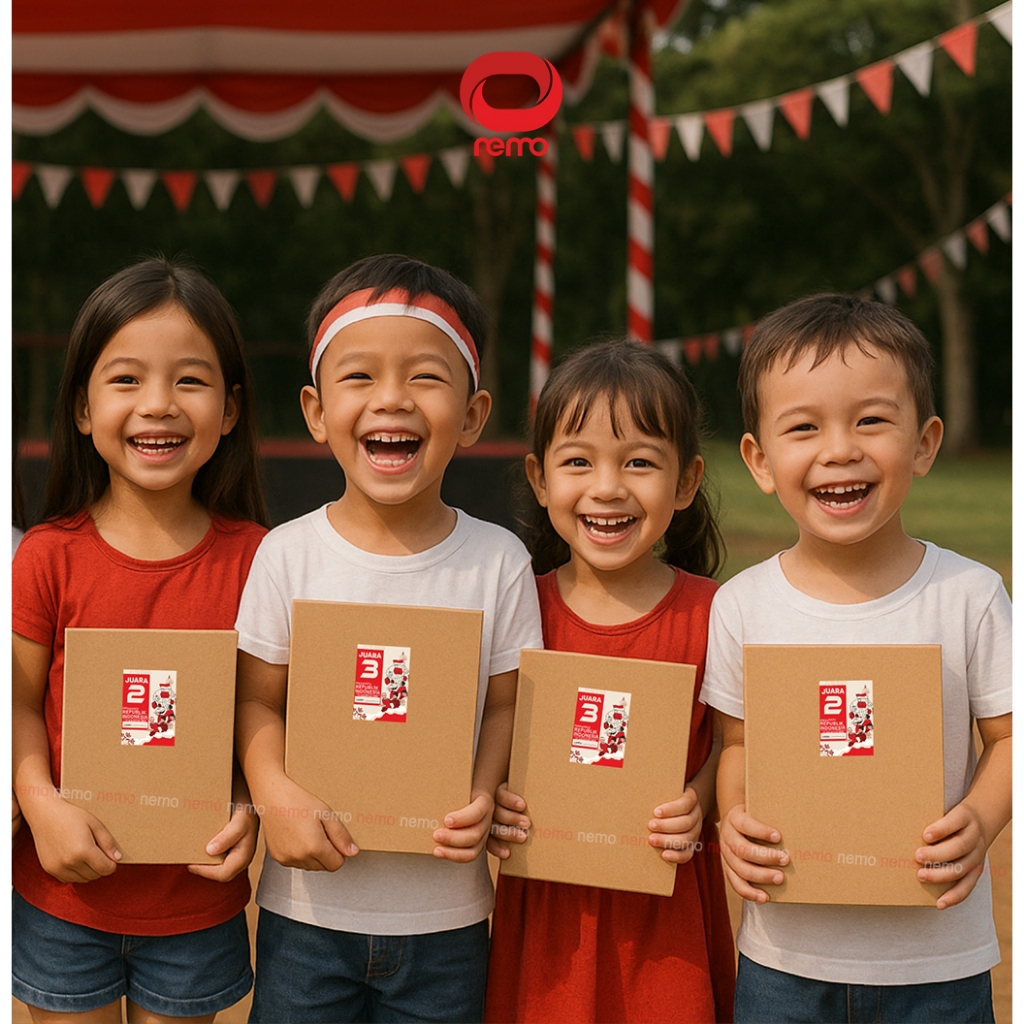 

[Whispers] Hadiah Lomba 17 Agustus - Hadiah Hut RI Paket Buku ATK Murah - COKLAT