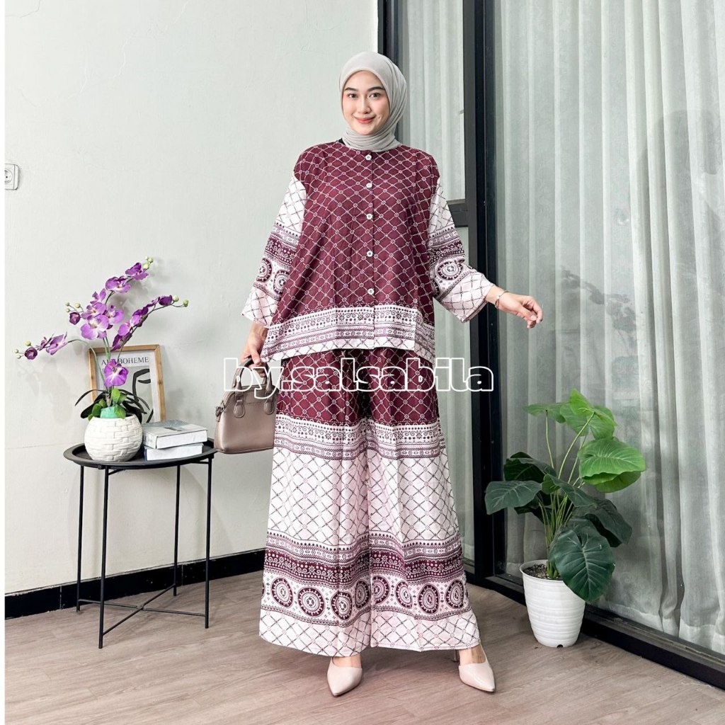 (COD) One Set Rayon Bunga Terbaru | Piyama Rayon | Pajamas Katun Rayon | Setelan Rayon Wanita | ones