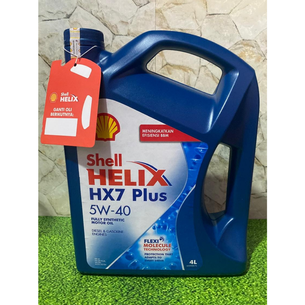 Oli Shell Helix HX7 Plus 5W-40 4 Liter Asli Original / Oli Shell Helix HX7 Original