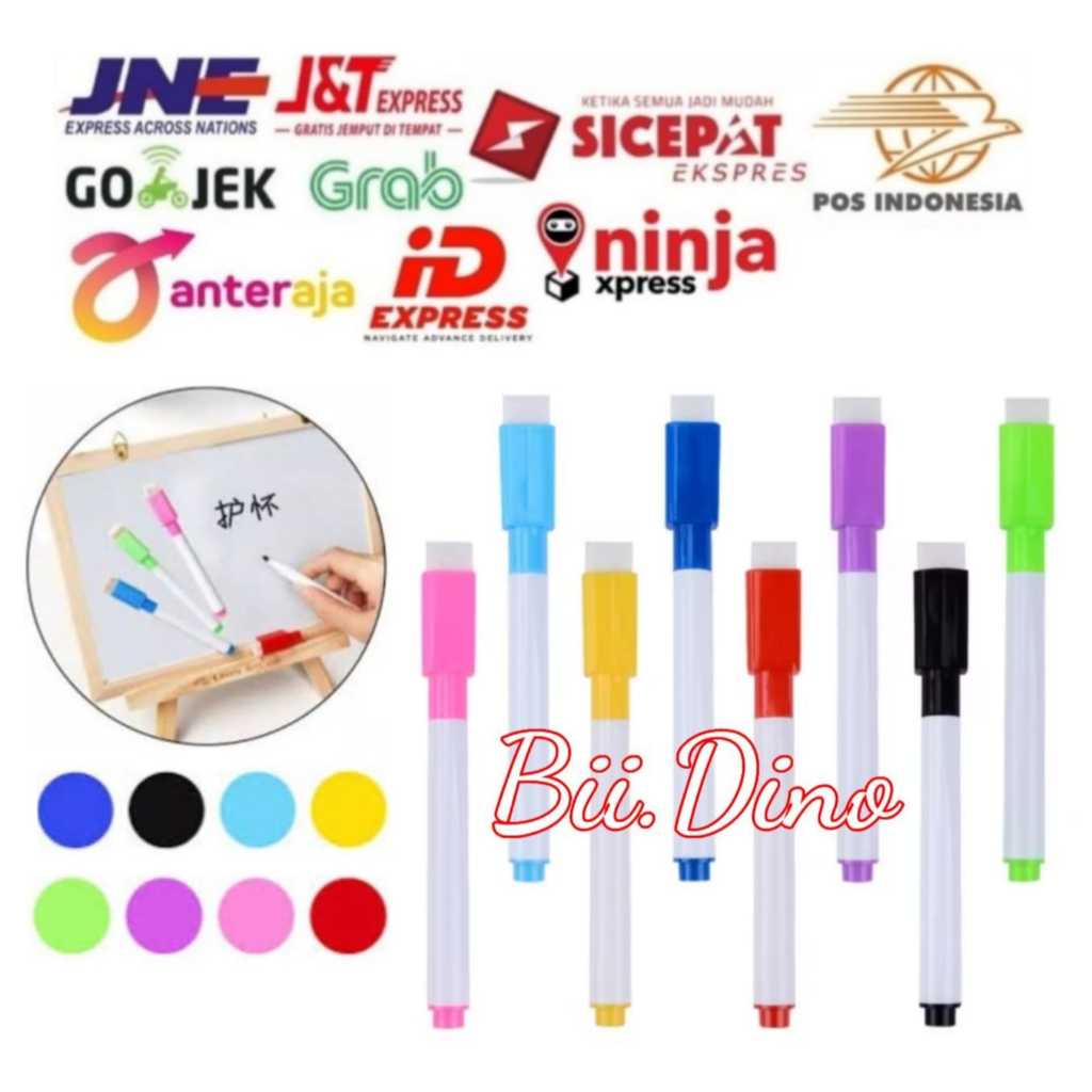 

Spidol Papan Tulis Warna Warni Dengan Penghapus Alat Tulis Kantor Bisa Dihapus Non Permanen Mini Rainbow Wipe & Clean Mainan Edukasi Belajar Anak Whiteboard Activity Book Souvenir Ulang Tahun