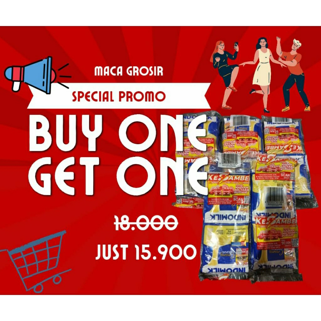 

PROMO! BUY 1 GET 1 SKM INDOMILK RENCENG