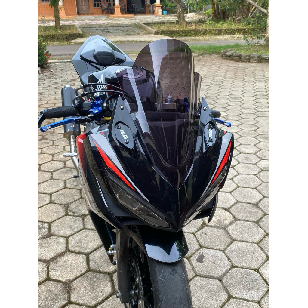 Visor Jenong Tinggi Cbr K45N Smoke + List Karet Visor