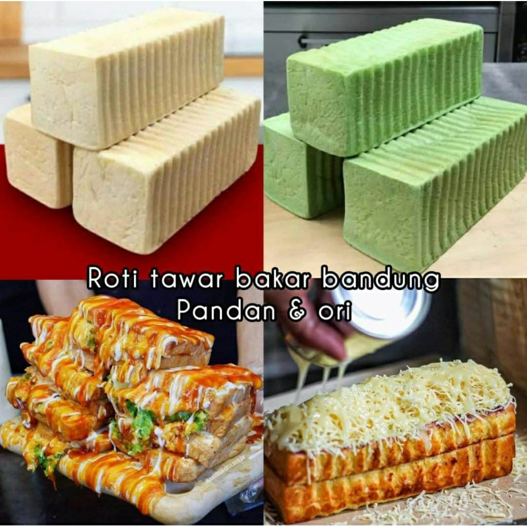 

roti bakar bandung original dan pandan