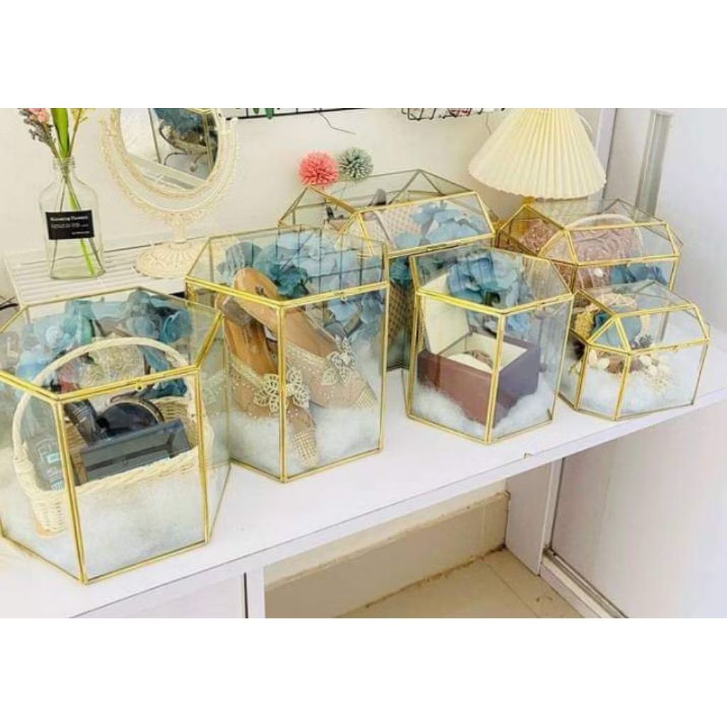 PROMO Box Hampers paket isi 6 / Hantaran pernikahan / Kotak hantaran seserahan