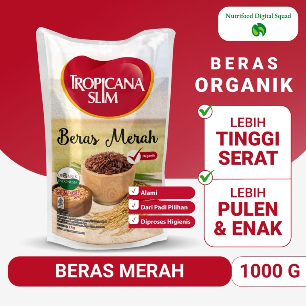 

Tropicana Slim Beras Merah Organik 1000 gram