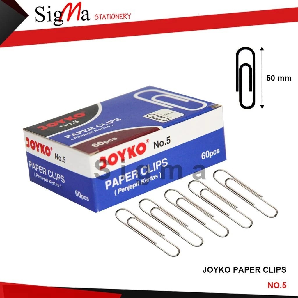 

Joyko Paper Clip / Joyko Paper Klip / Klip Kertas / Klip Penjepit Kertas No.5
