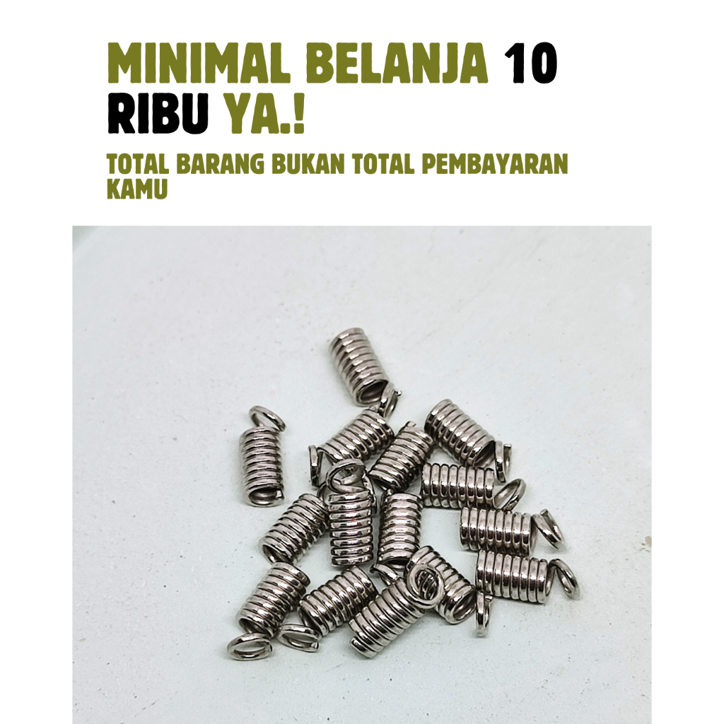 (10gr) Klep Penjepit Ujung Tali Per/ Stopper Spiral