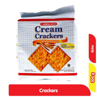 

KHONG GUAN CREAM CRACKERS 300gr / Khong Guan Cream Crackers