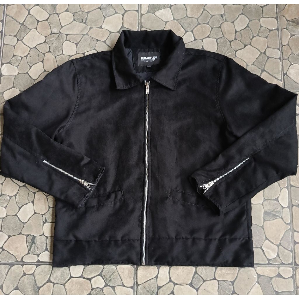 Work Jacket Suede Jaket Bahan Suede Casual