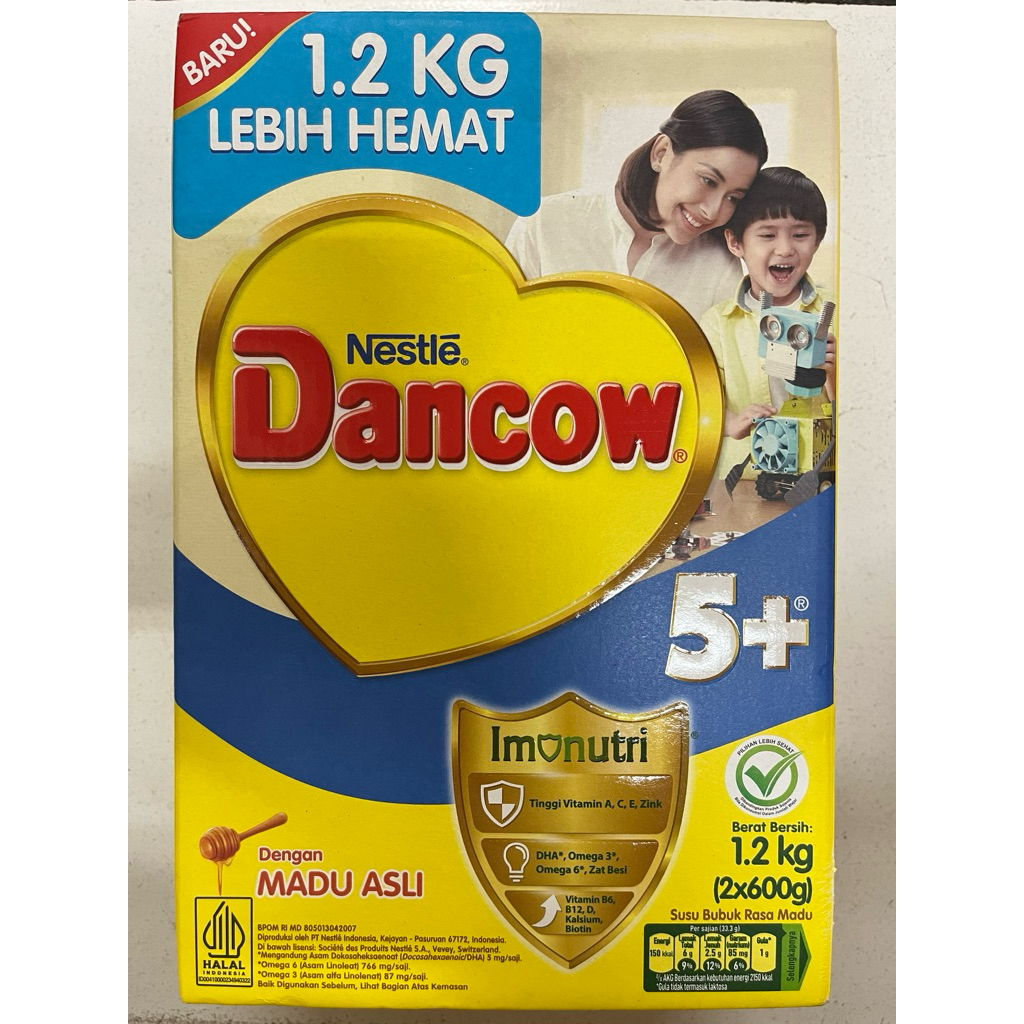 

Dancow 5+ madu asli 1,2 kg exp nov 2025